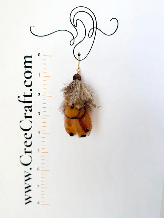Pheasant Feathers - Indigenous Handmade Earrings
