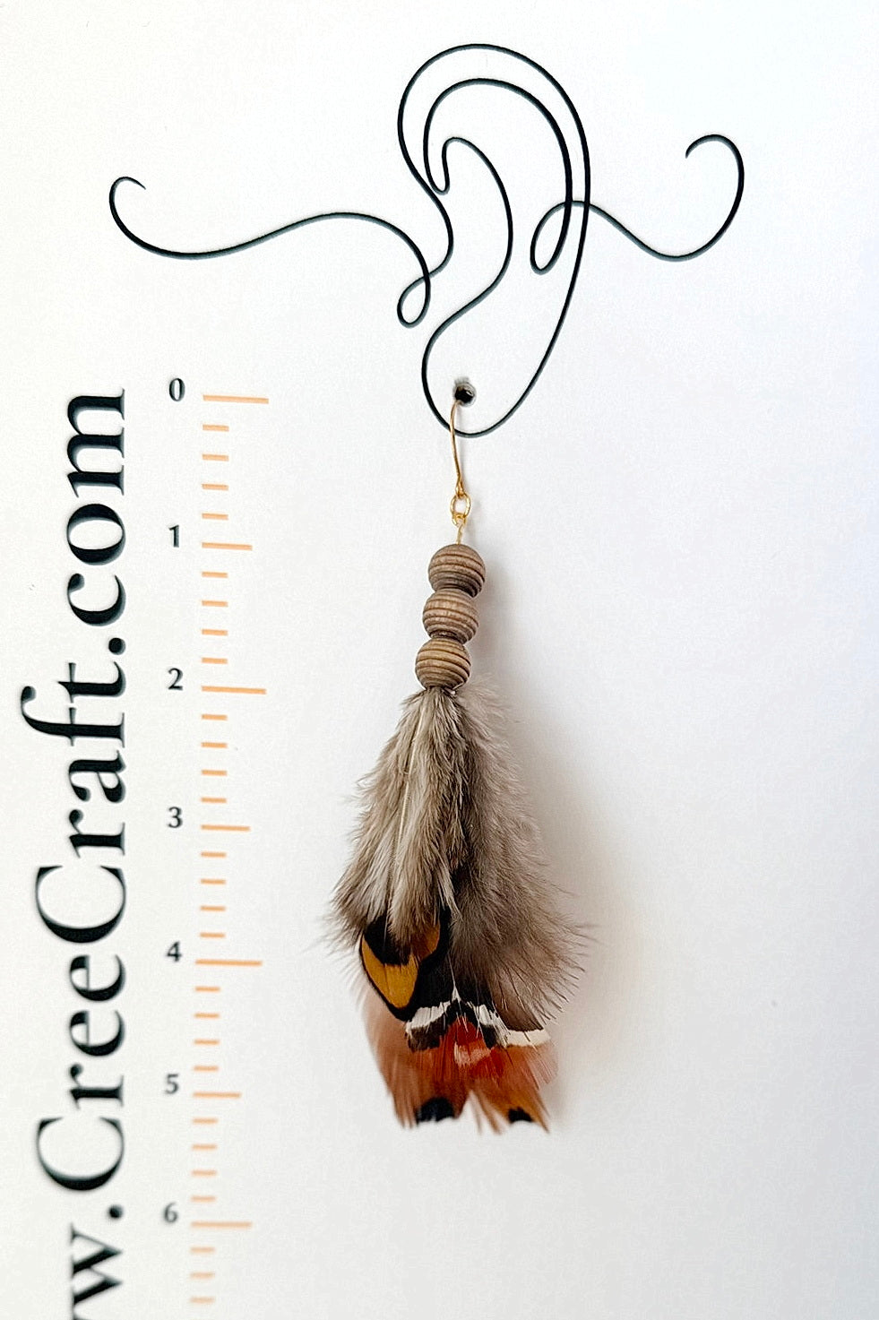 Pheasant Feathers - Indigenous Handmade Earrings