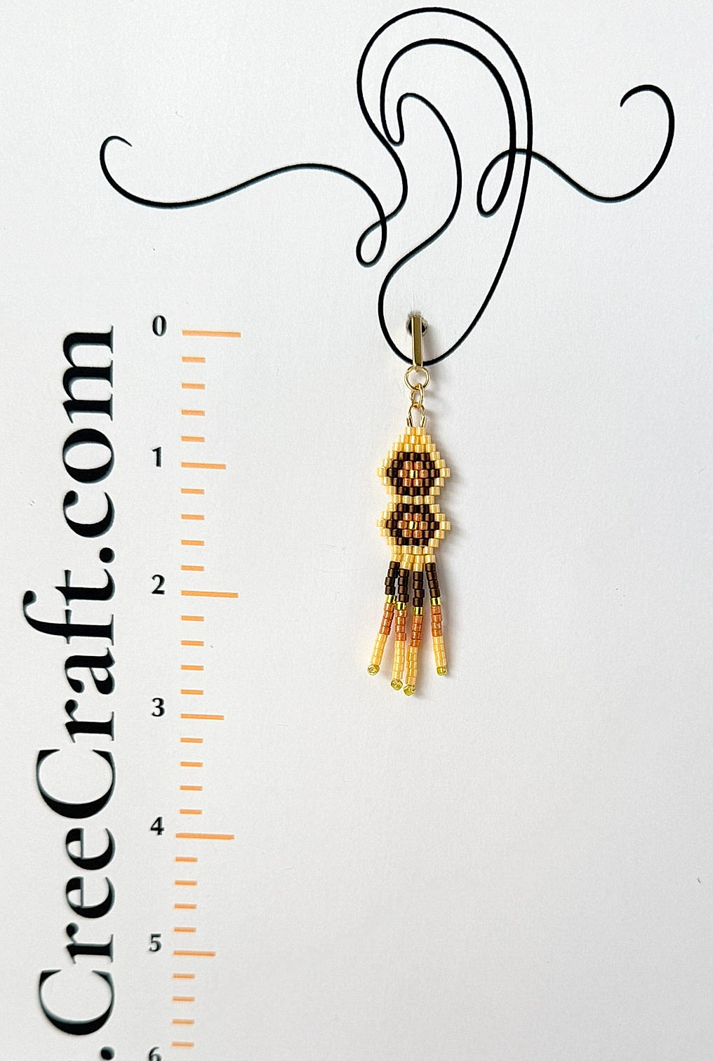 Miyuki Earrings - Two Tier Earthtones