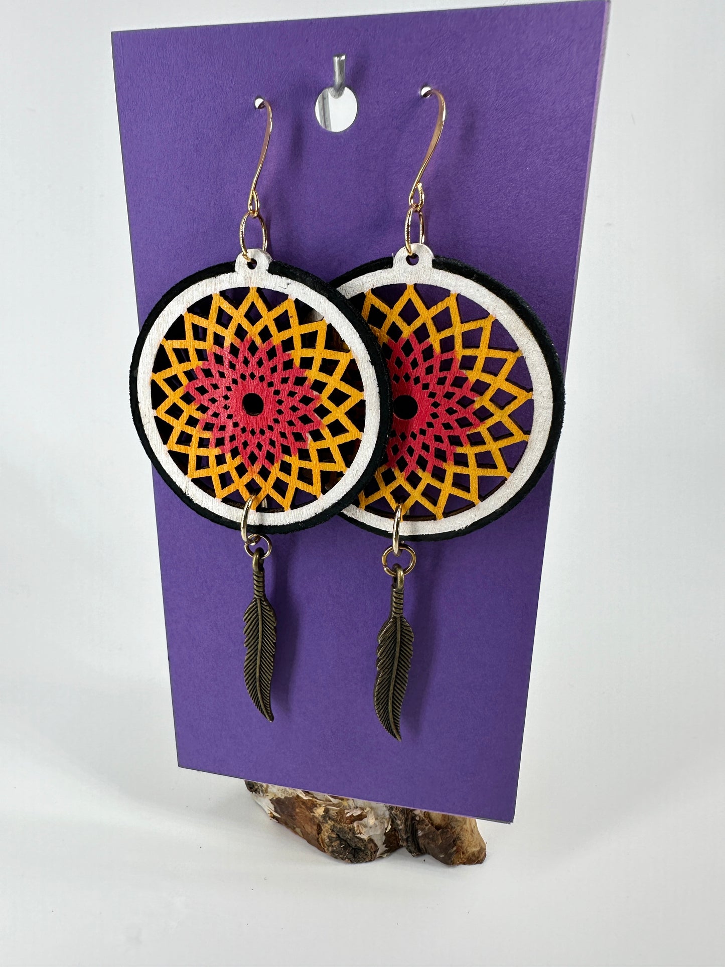 Indigenous Handmade Earrings - Dreamcatcher