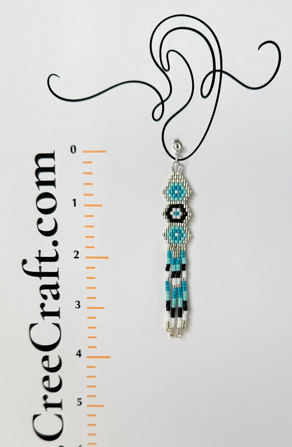 Miyuki Earrings - Three Tier Blues