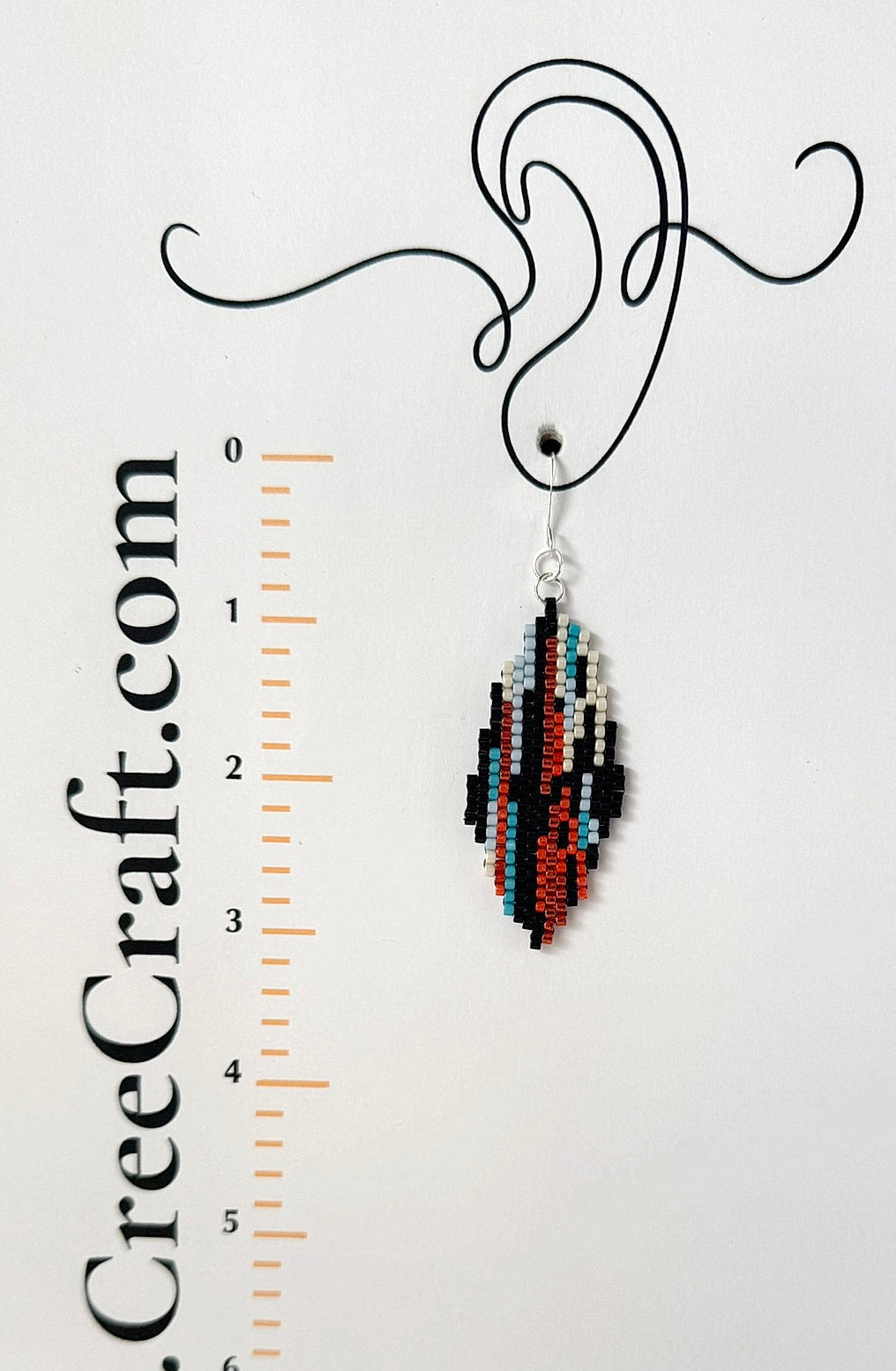 Miyuki Earrings - Abstract Bark