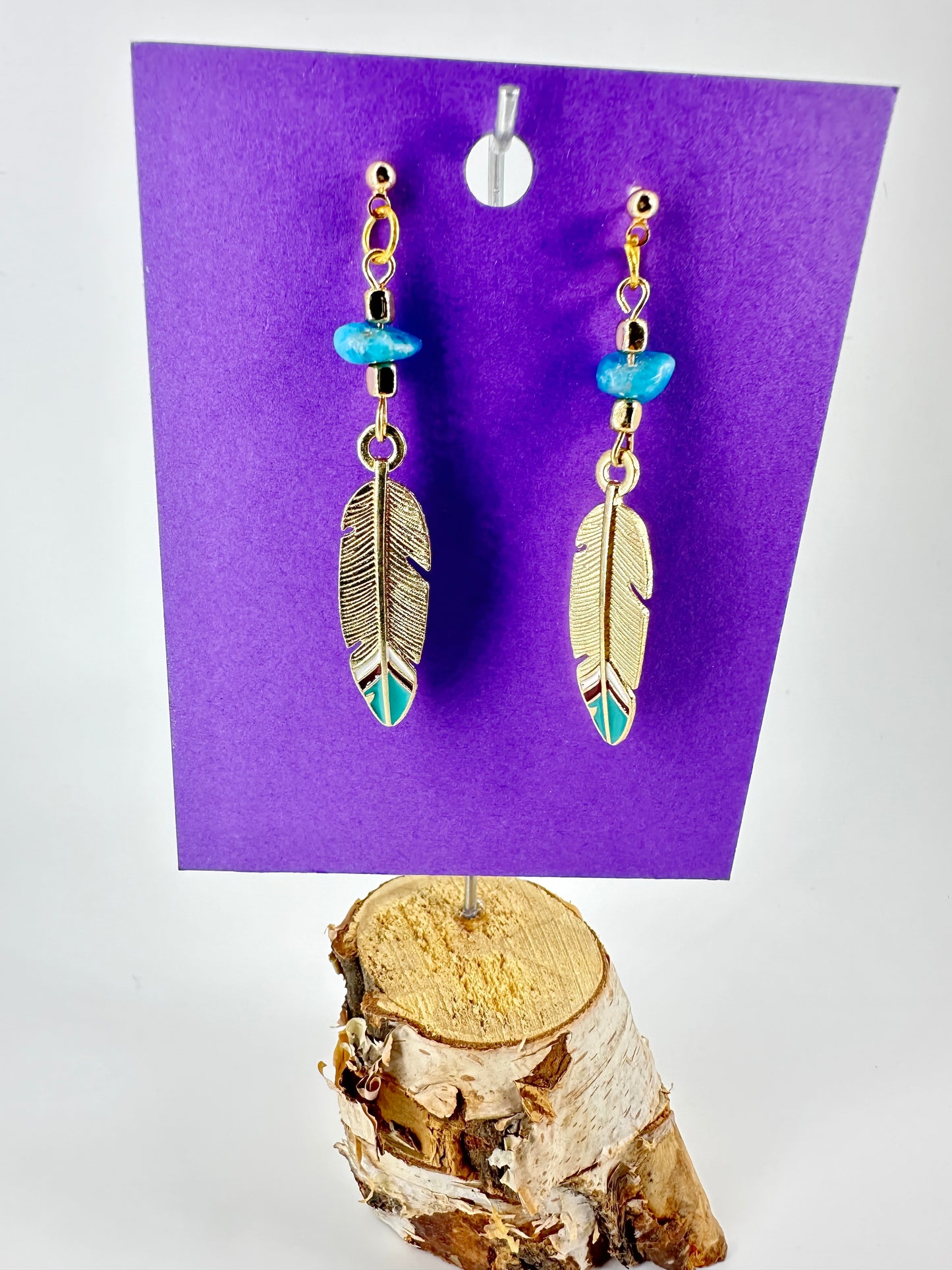 Indigenous Handmade Earrings - Apatite