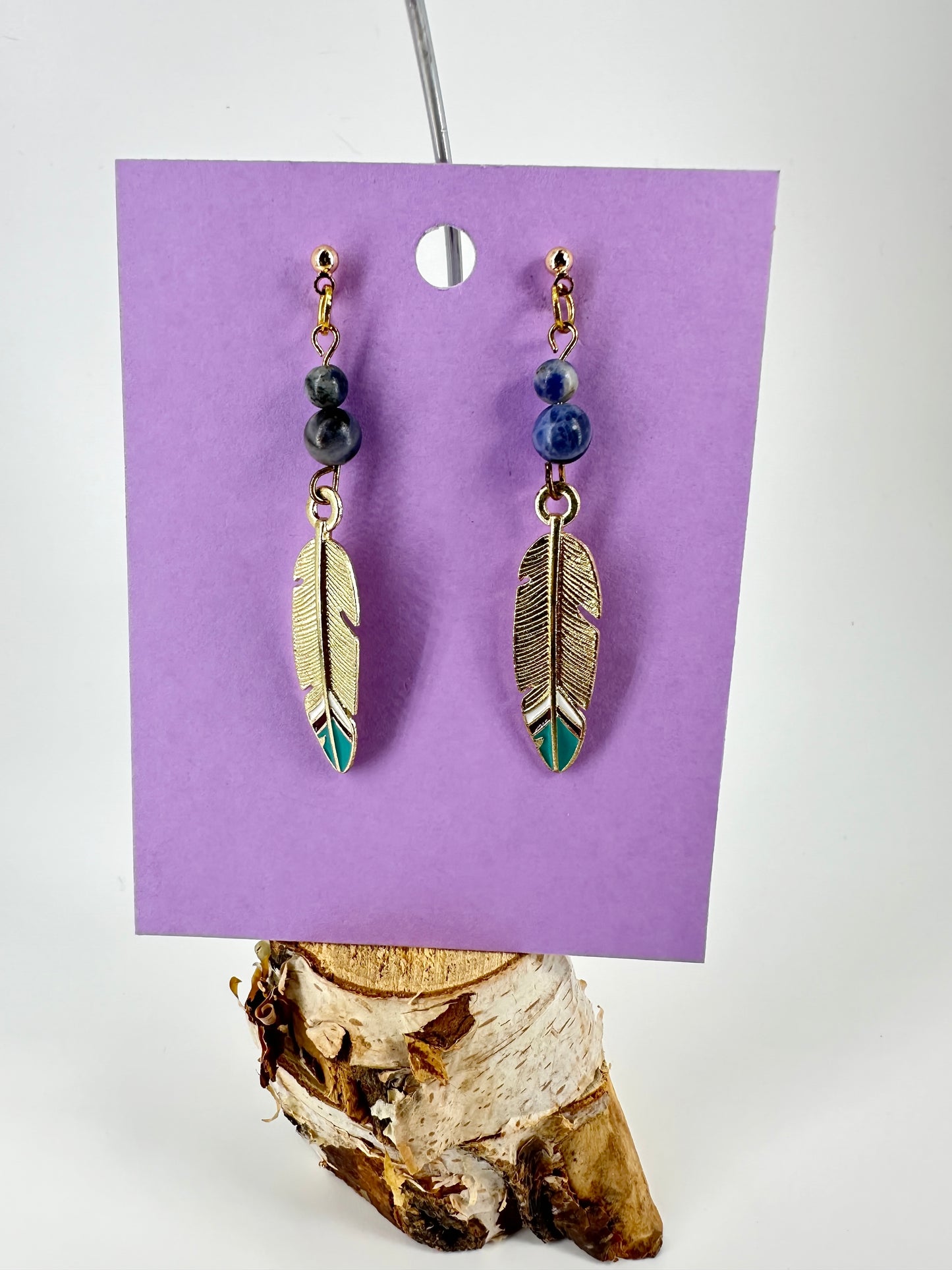 Indigenous Handmade Earrings - Sodalite