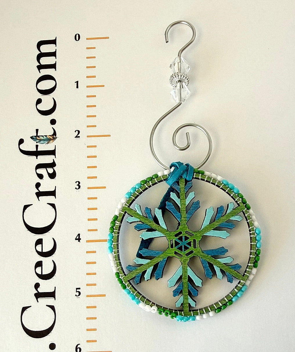 Snowflake Ornaments - Beaded