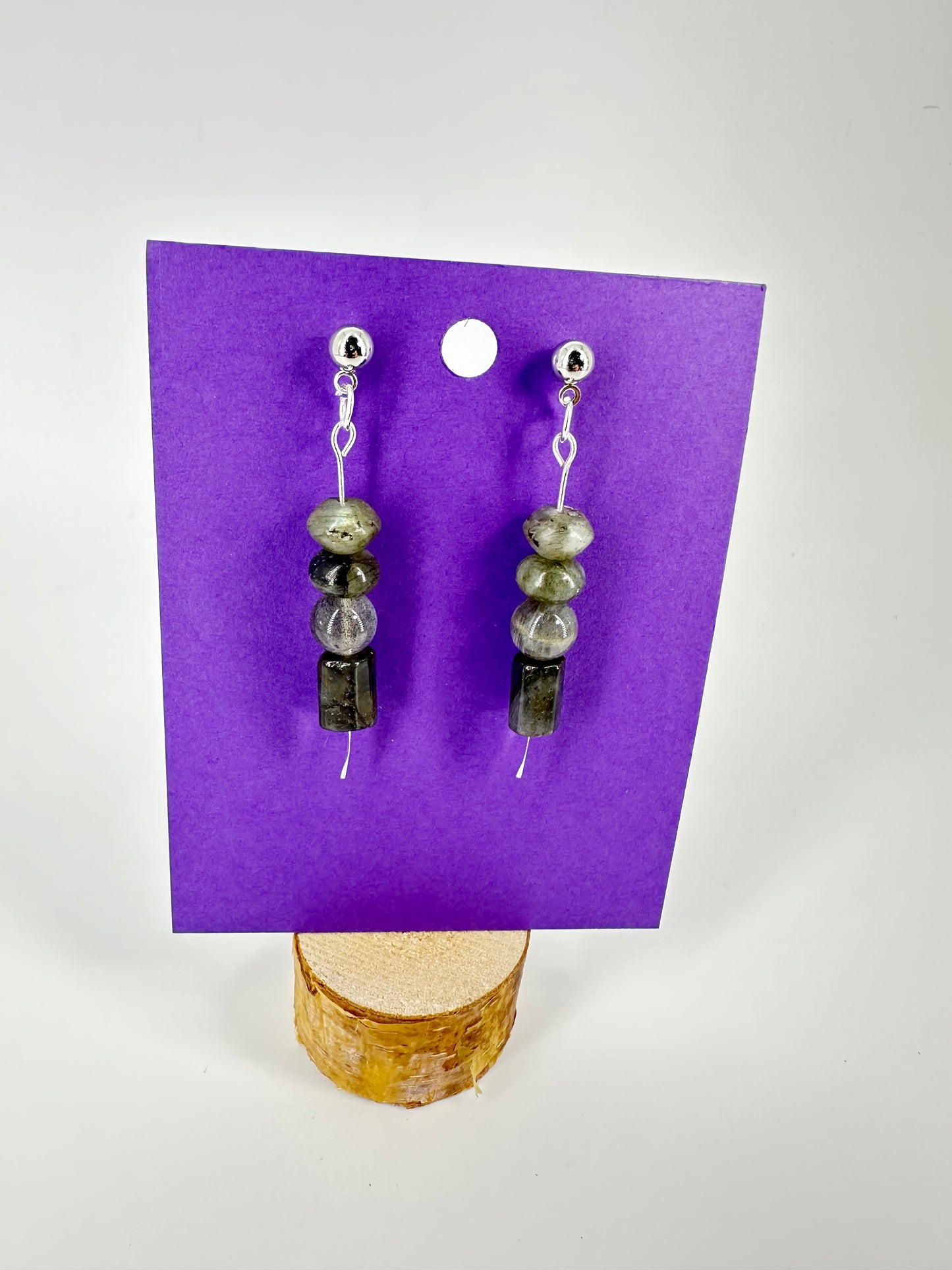 Indigenous Handmade Earrings - Labradorite