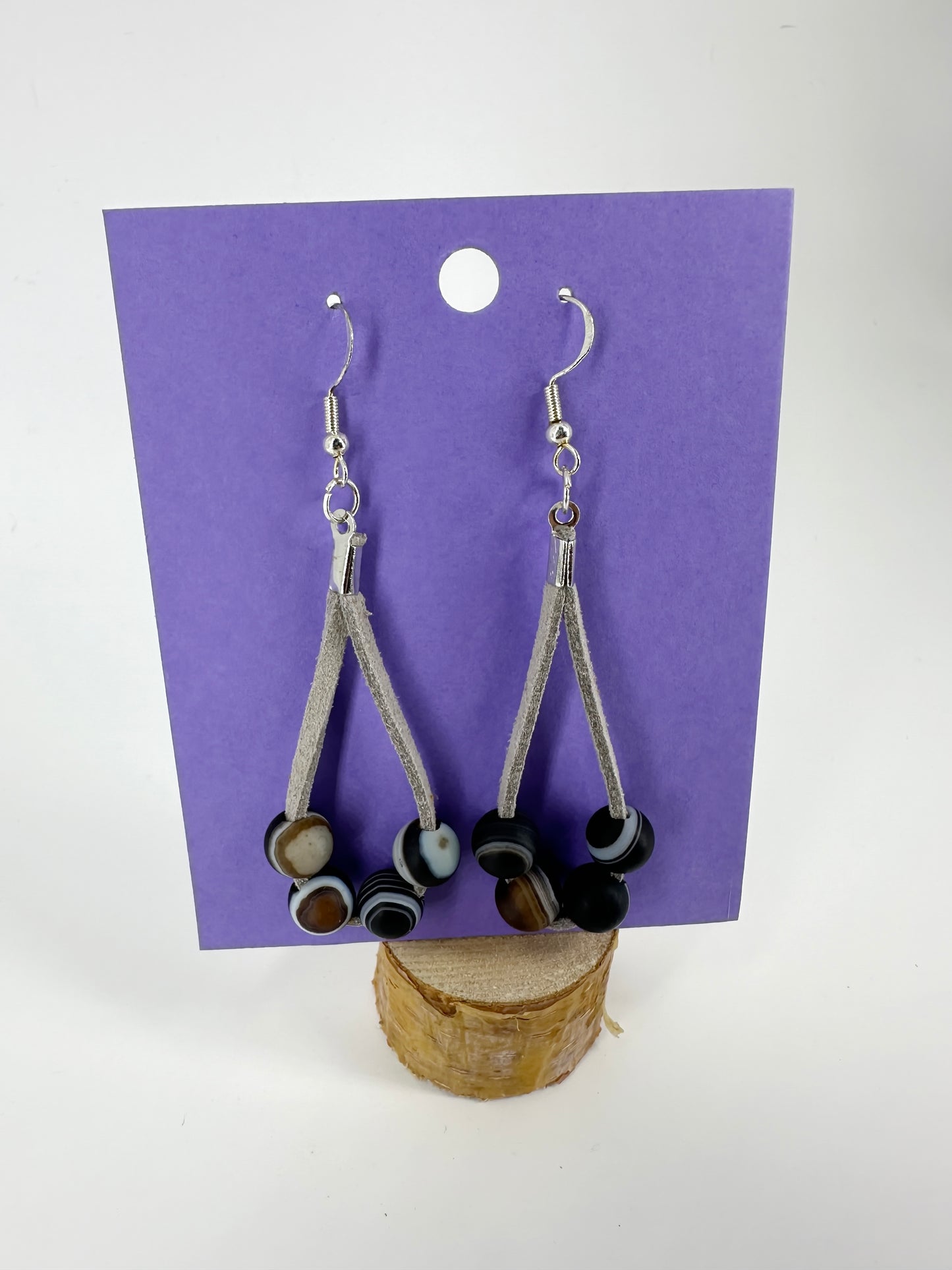 Indigenous Handmade Earrings - Sardonyx