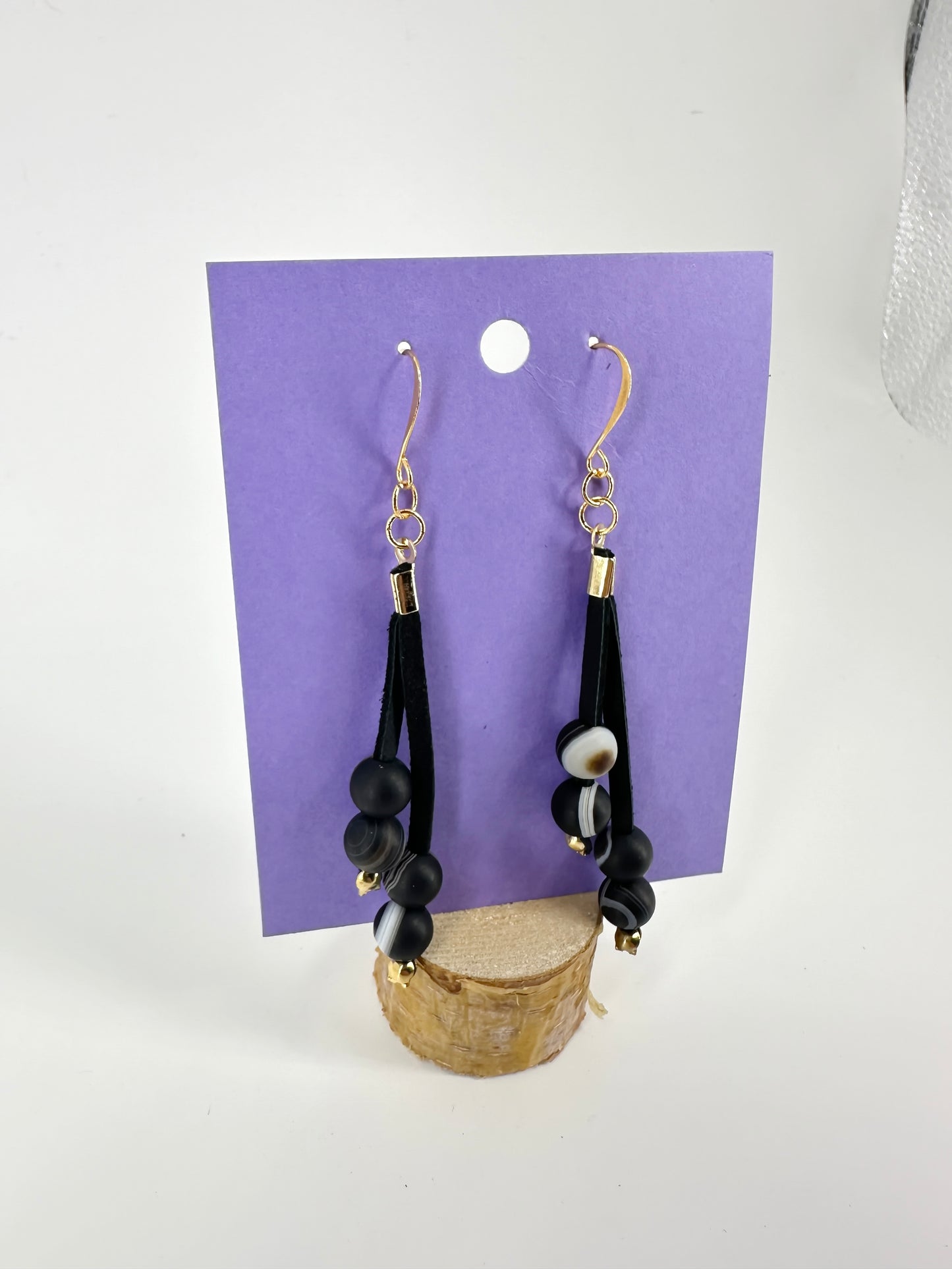 Indigenous Handmade Earrings - Sardonyx