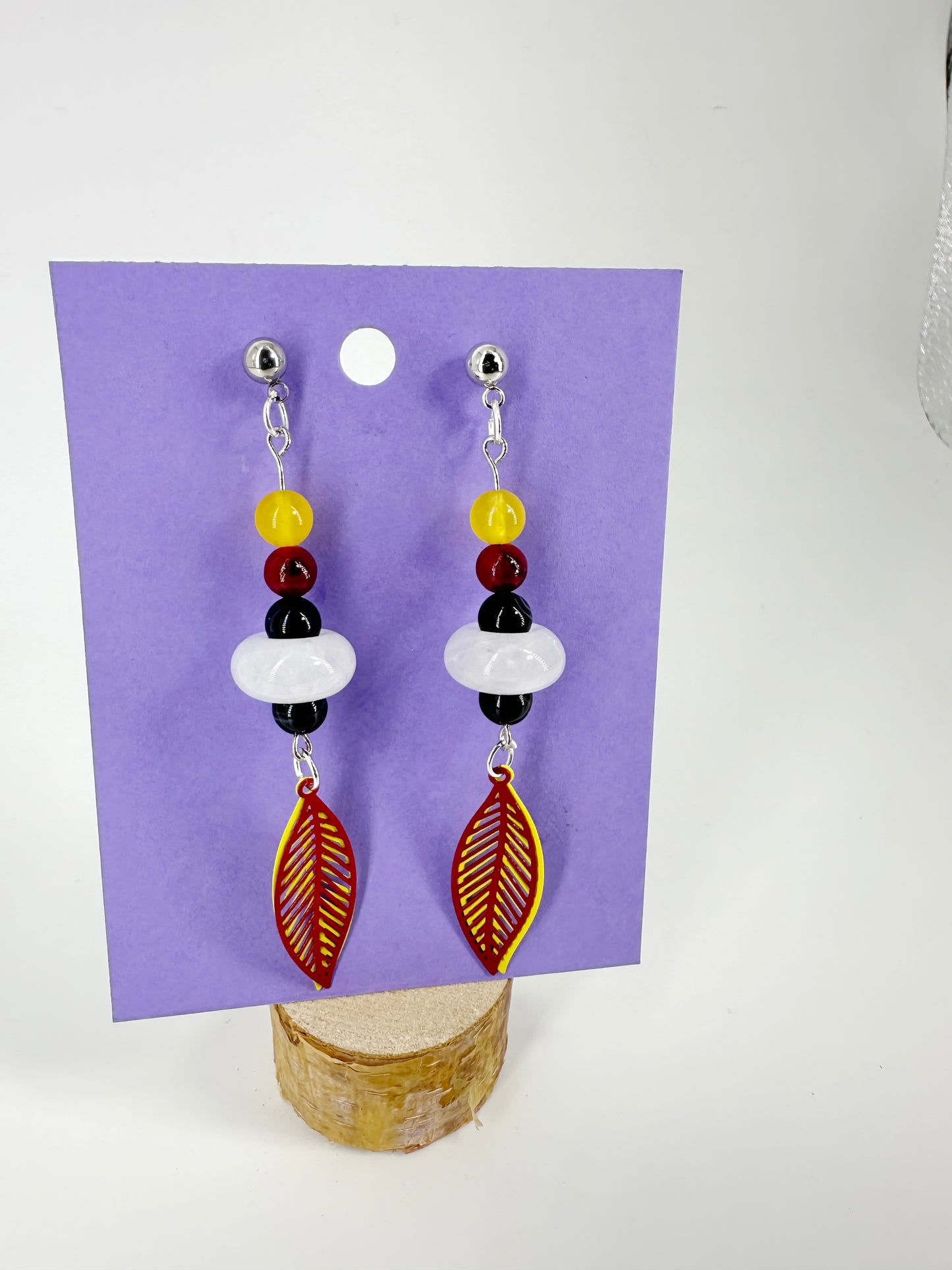 Indigenous Handmade Earrings - Agate & Quartz