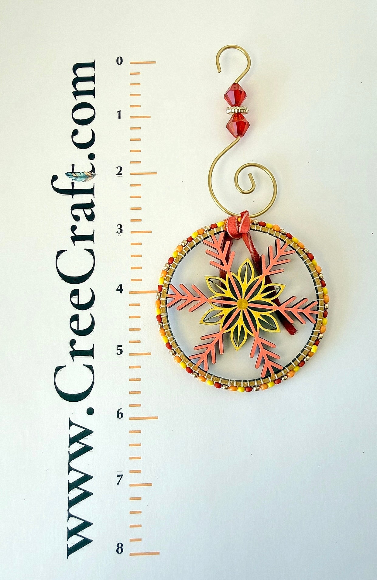 Snowflake Ornaments - Beaded