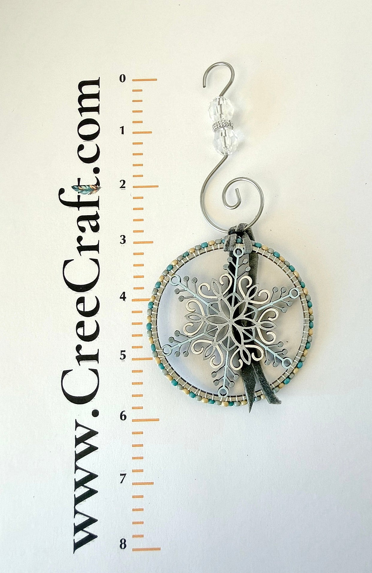 Snowflake Ornaments - Beaded