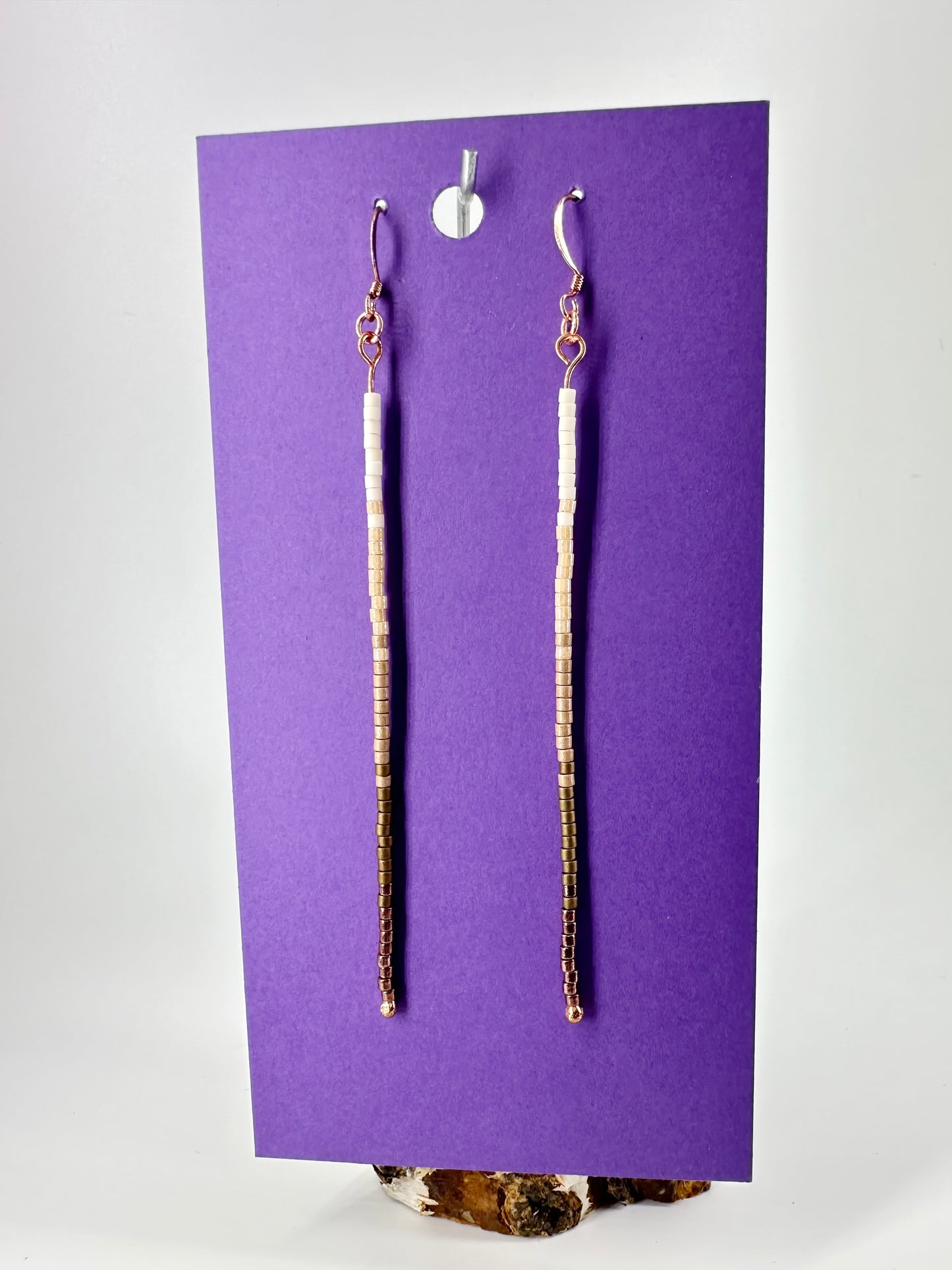 Indigenous Handcrafted Earrings - Toho Beaded Single Strand