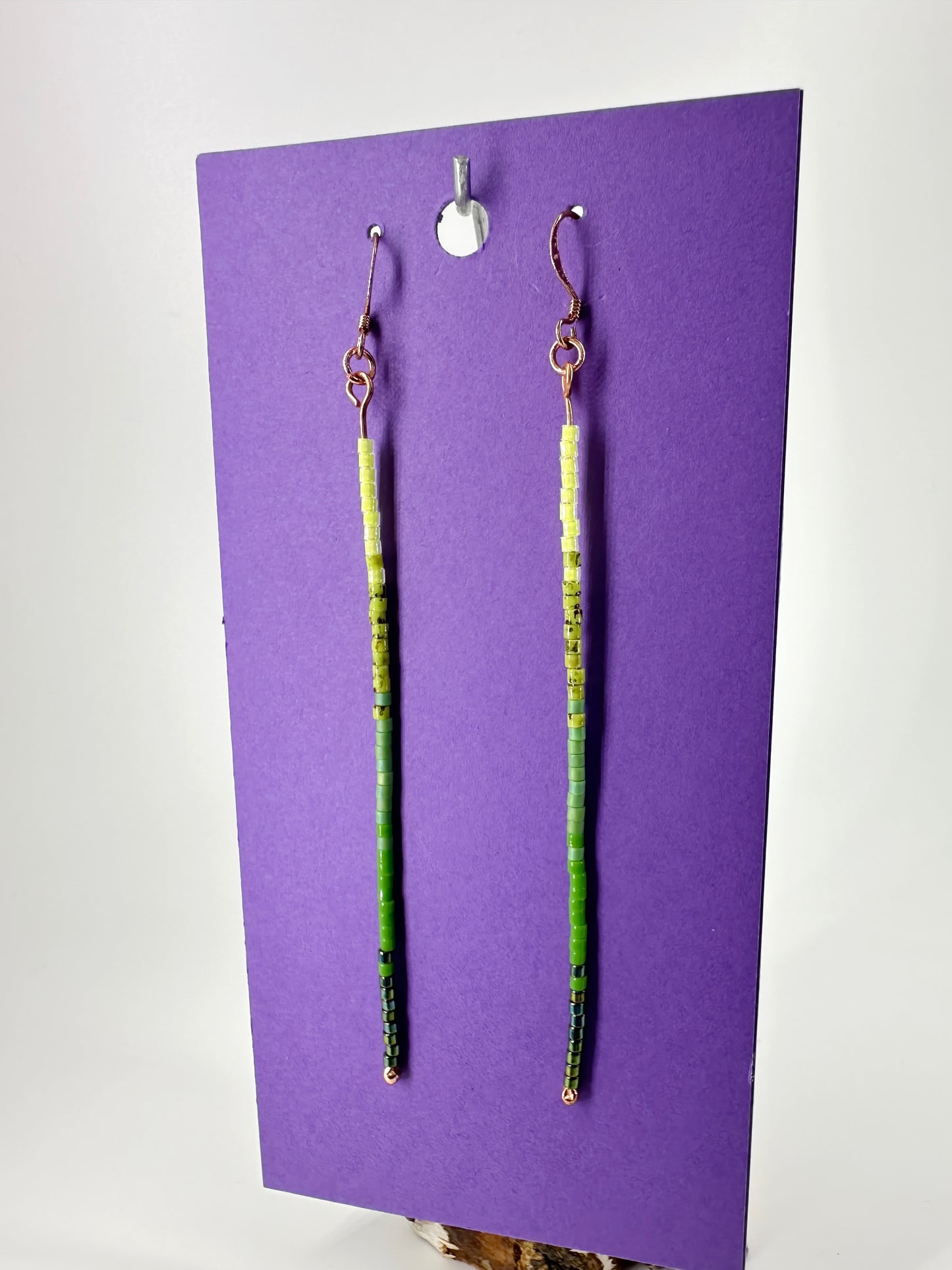 Indigenous Handcrafted Earrings - Toho Beaded Single Strand