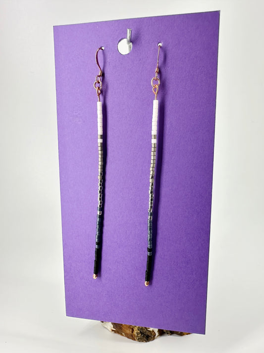 Indigenous Handcrafted Earrings - Toho Beaded Single Strand