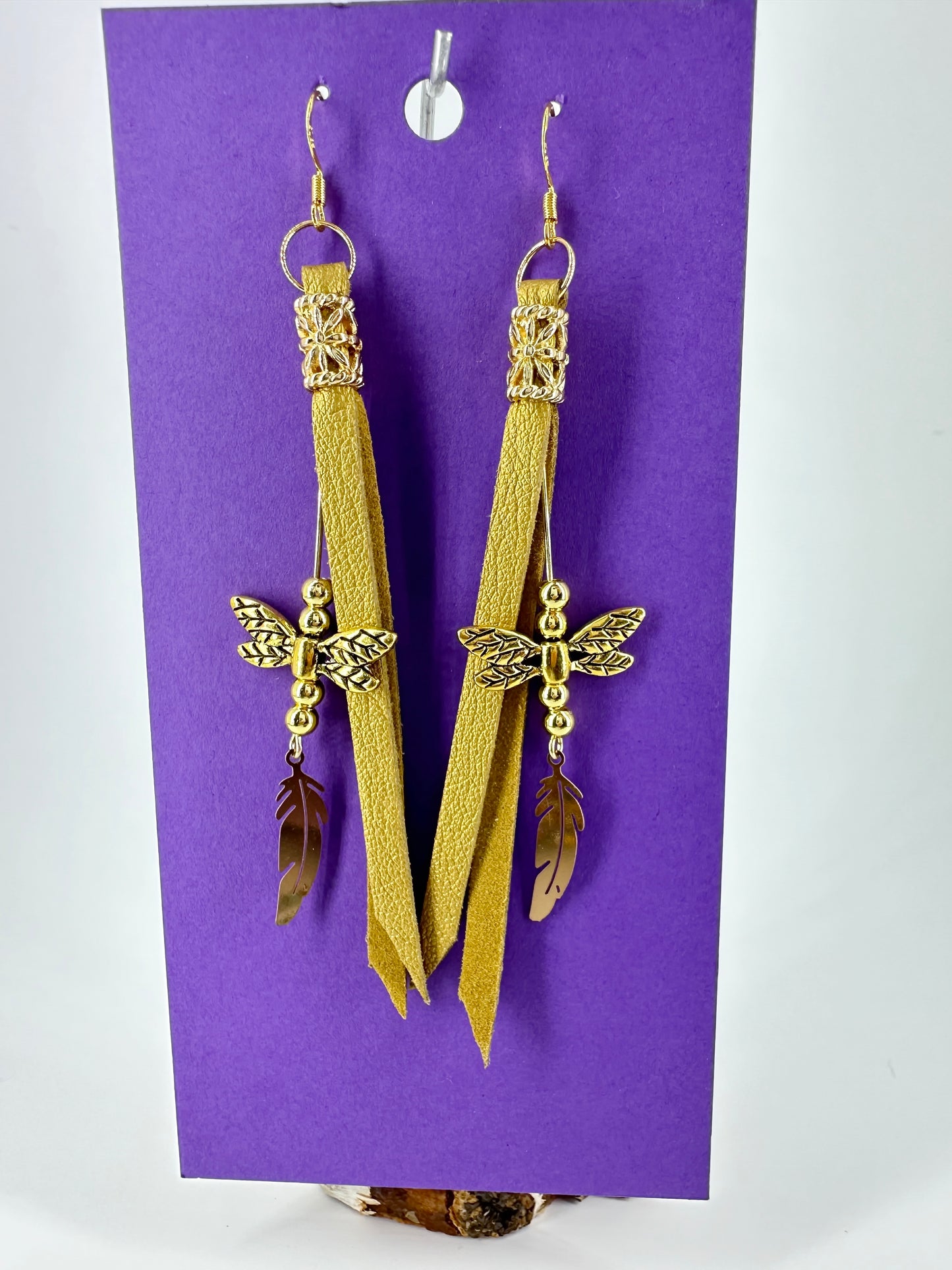 Indigenous Handcrafted Earrings - Dragonfly