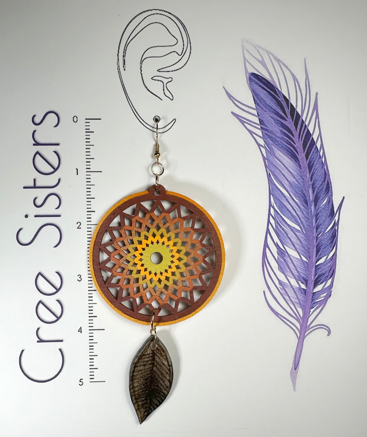 Indigenous Handmade Earrings - Dreamcatcher