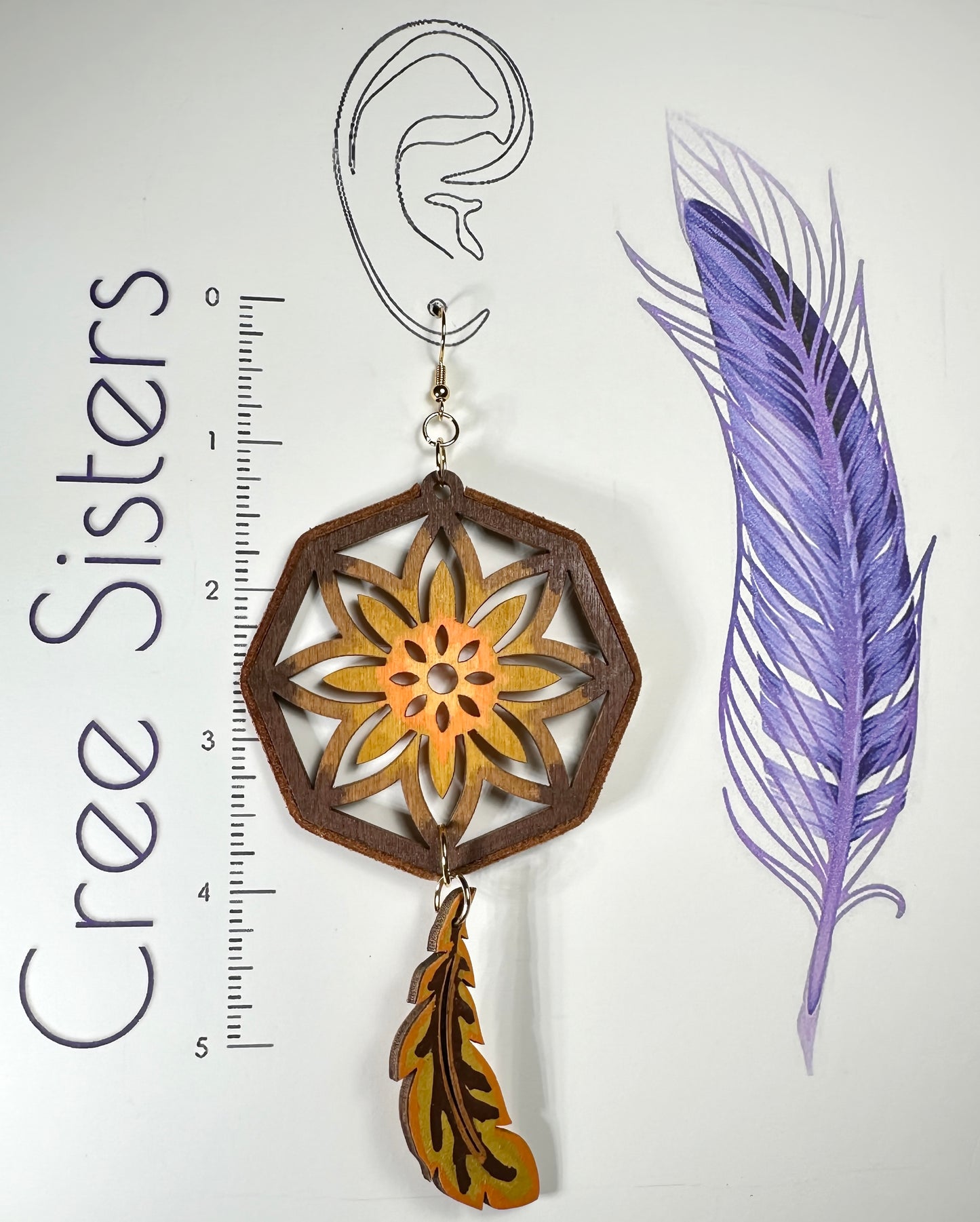 Indigenous Handmade Earrings - Dreamcatcher