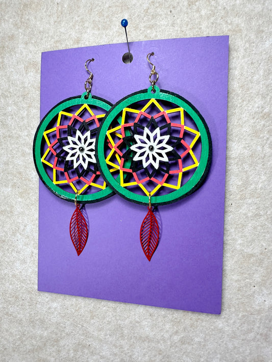 Indigenous Handmade Earrings - Dreamcatcher