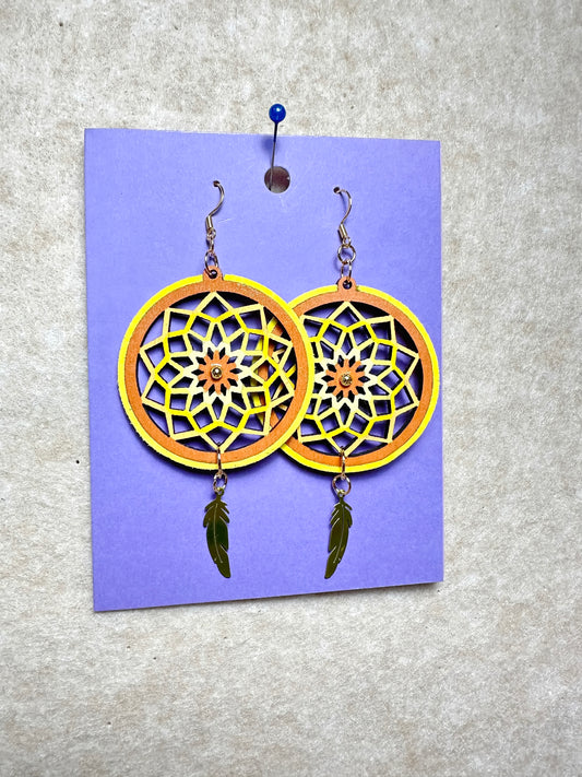 Indigenous Handmade Earrings - Dreamcatcher