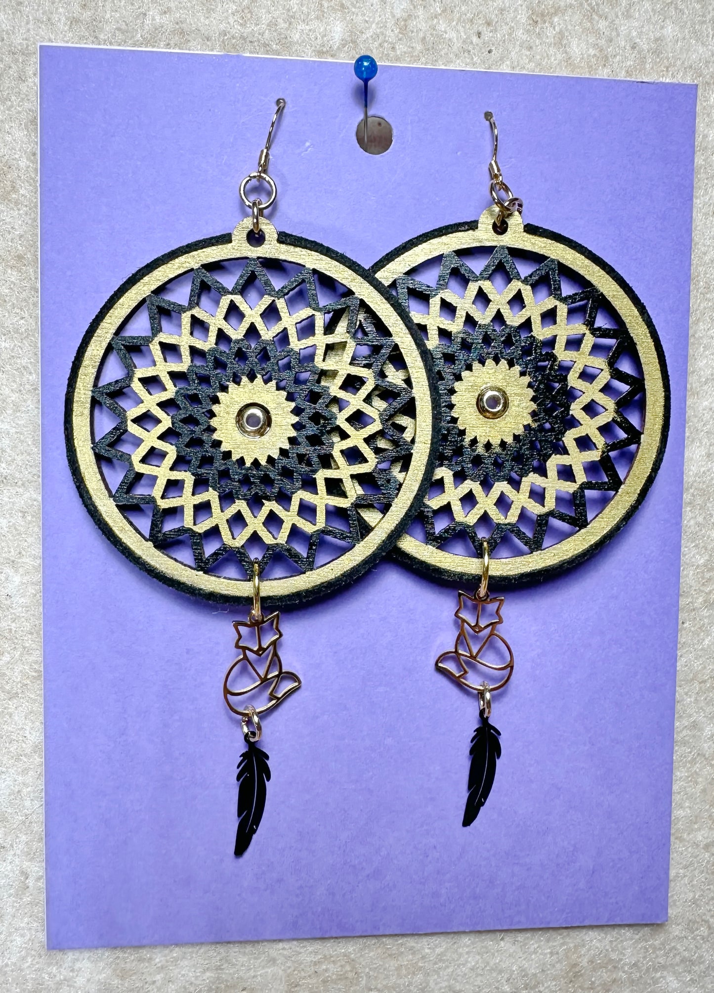 Indigenous Handmade Earrings - Dreamcatcher