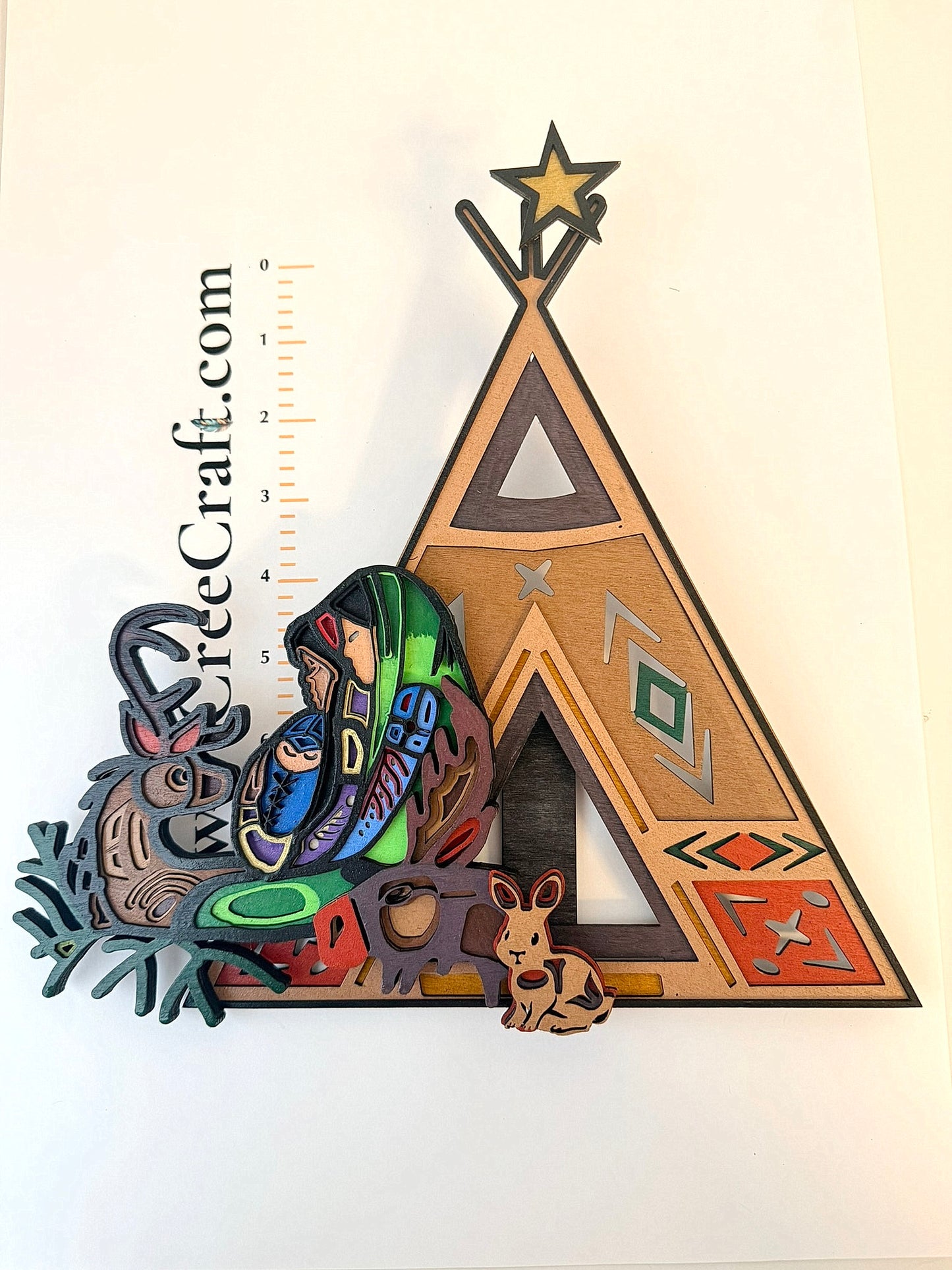 Basswood Nativity Scene - XL w/ Card