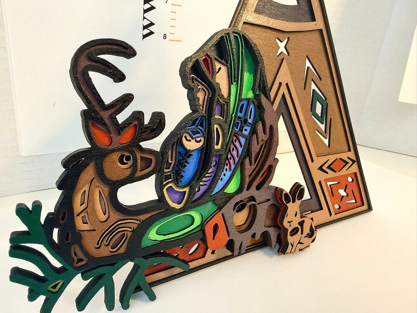 Basswood Nativity Scene - XL w/ Card