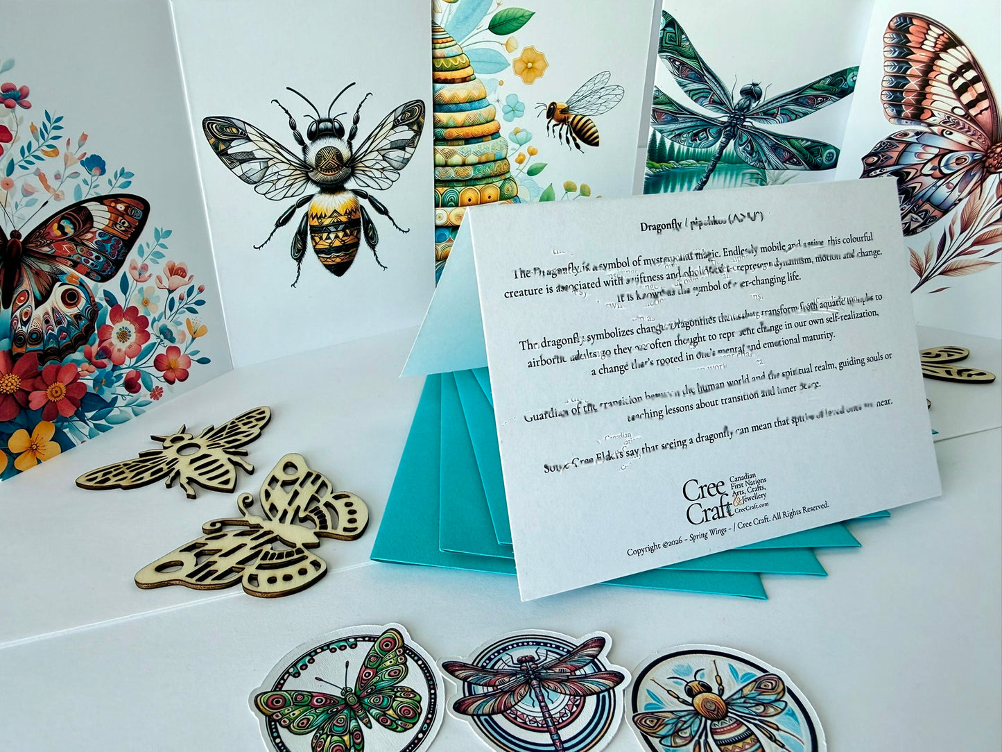 Handmade Greeting Cards – Spring Insect Series