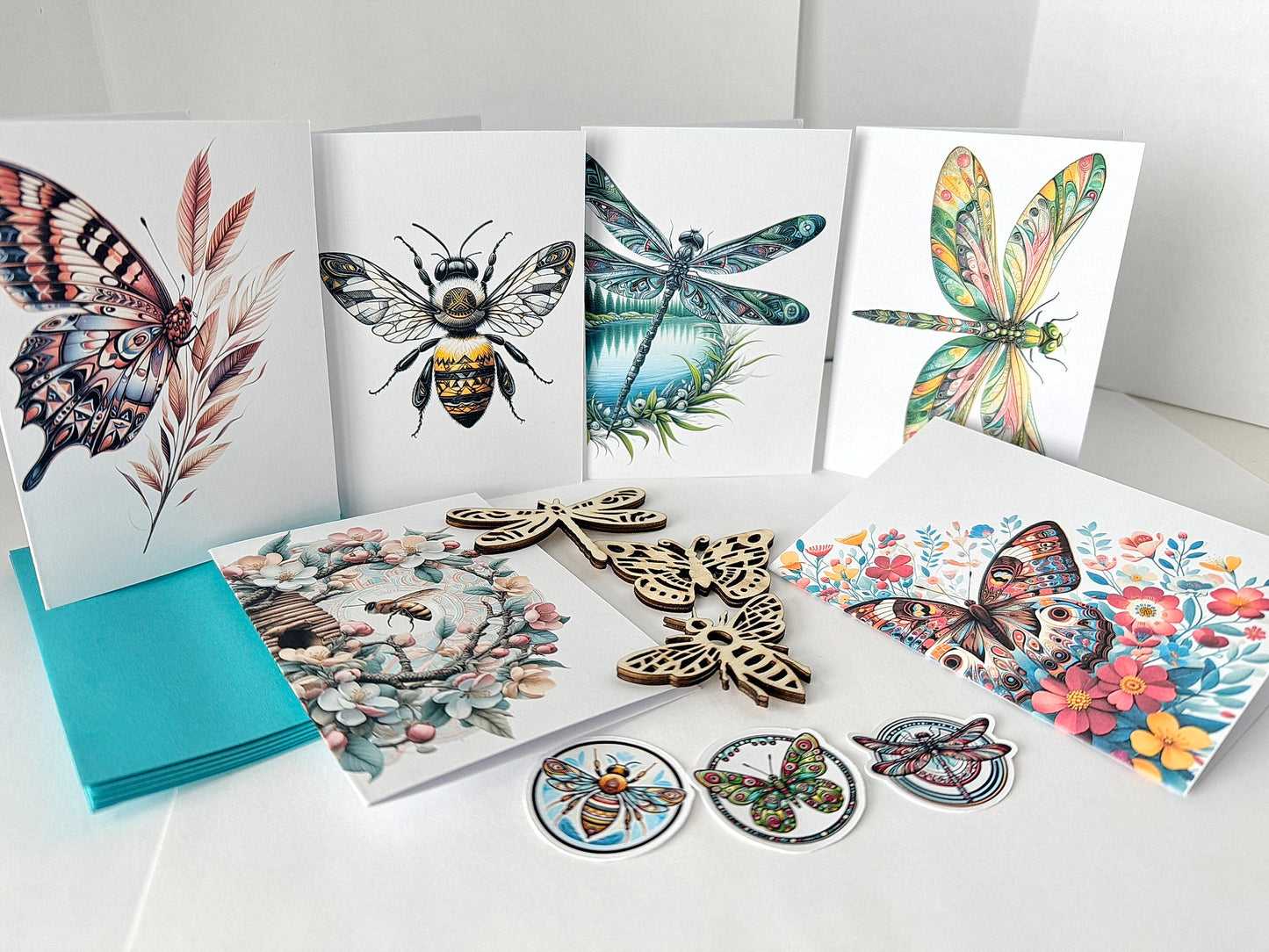 Handmade Greeting Cards – Spring Insect Series