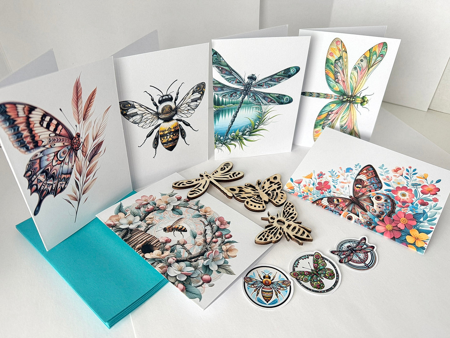 Handmade Greeting Cards – Spring Insect Series