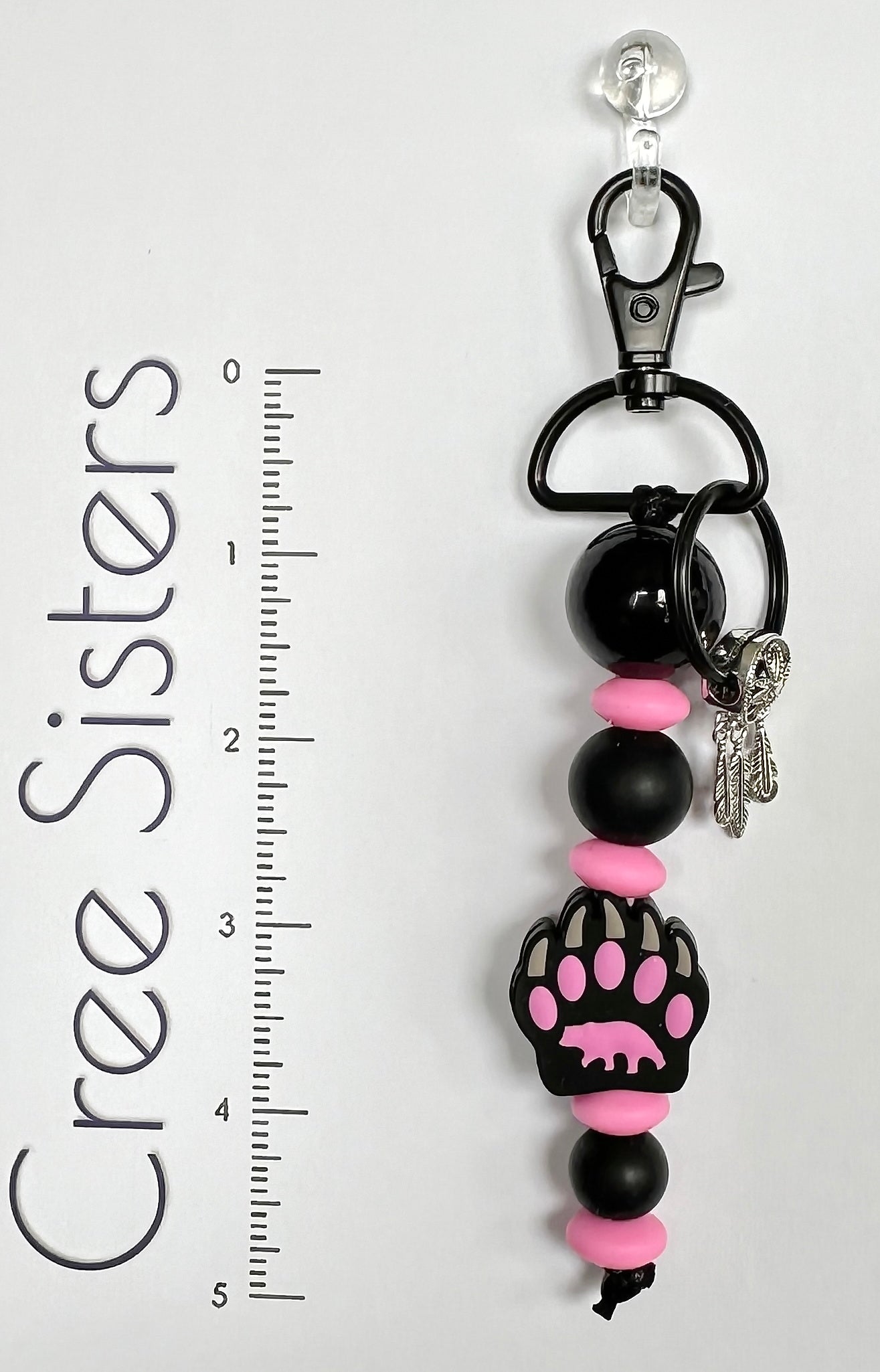 Key Chain - Bear Paw w/ Dreamcatcher