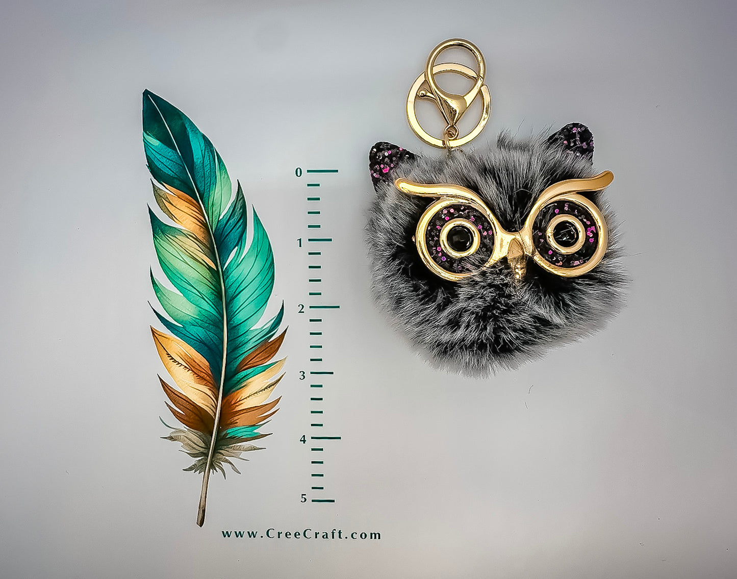 Floofy Pompom Owl Charms