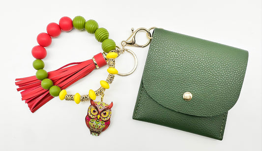 Mini Wallet w/ Wristlet - Owl