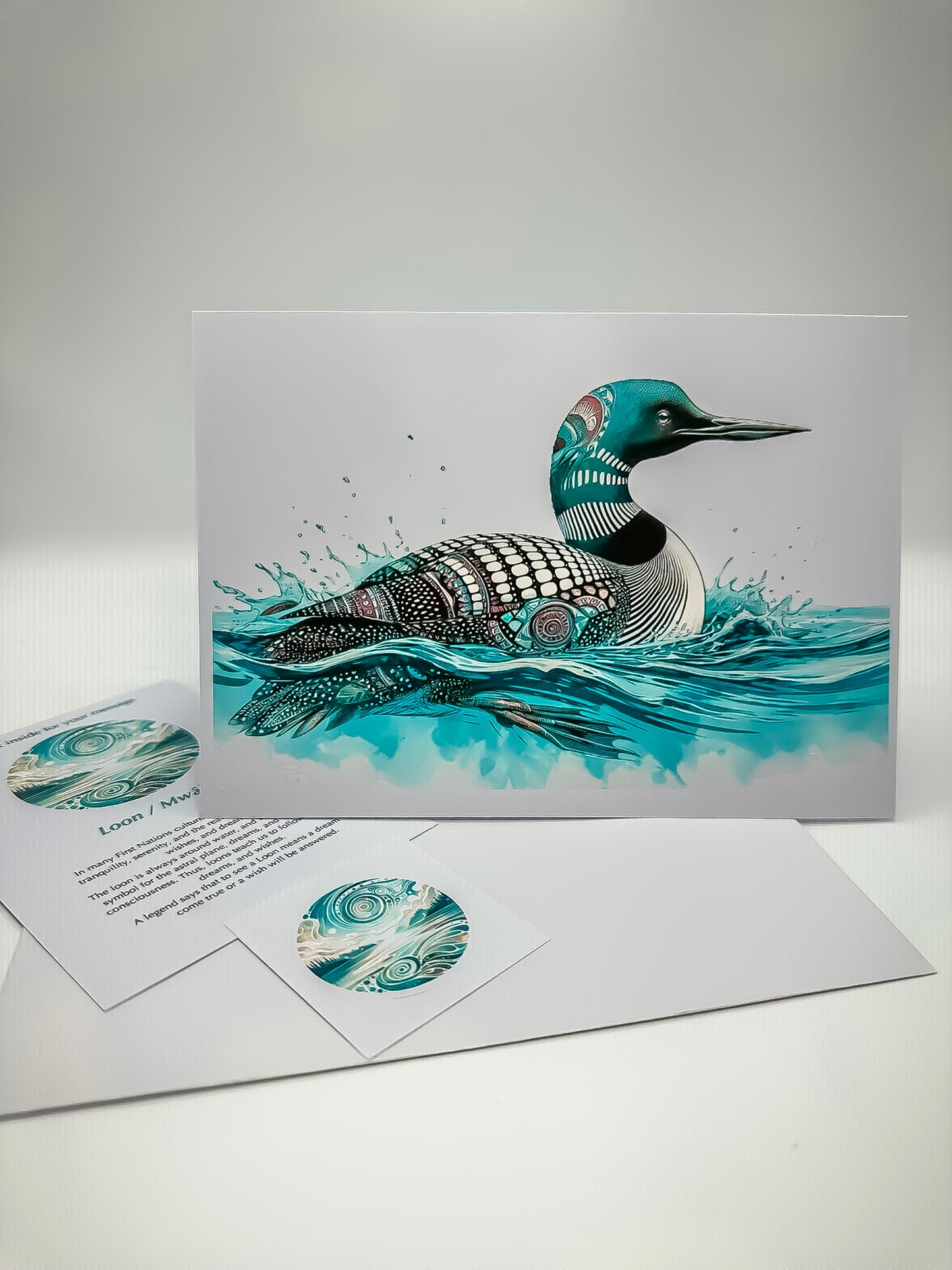 Carte de Noël - Cerf dans la forêt