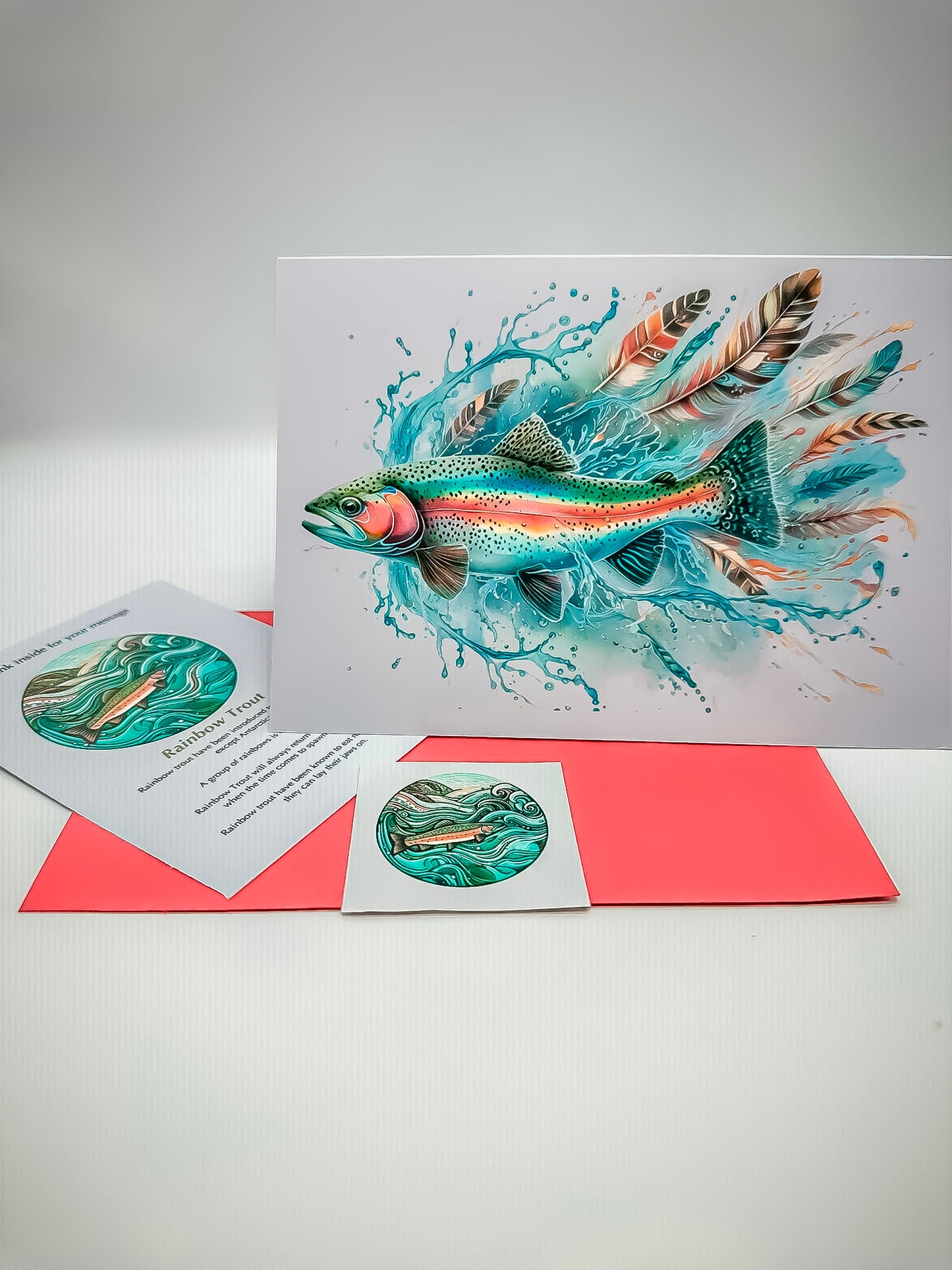 Handmade Greeting Cards – Fish Series for Nature and Fishing Enthusiasts