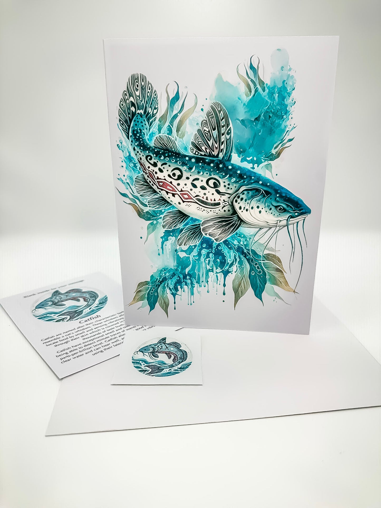 Handmade Greeting Cards – Fish Series for Nature and Fishing Enthusiasts