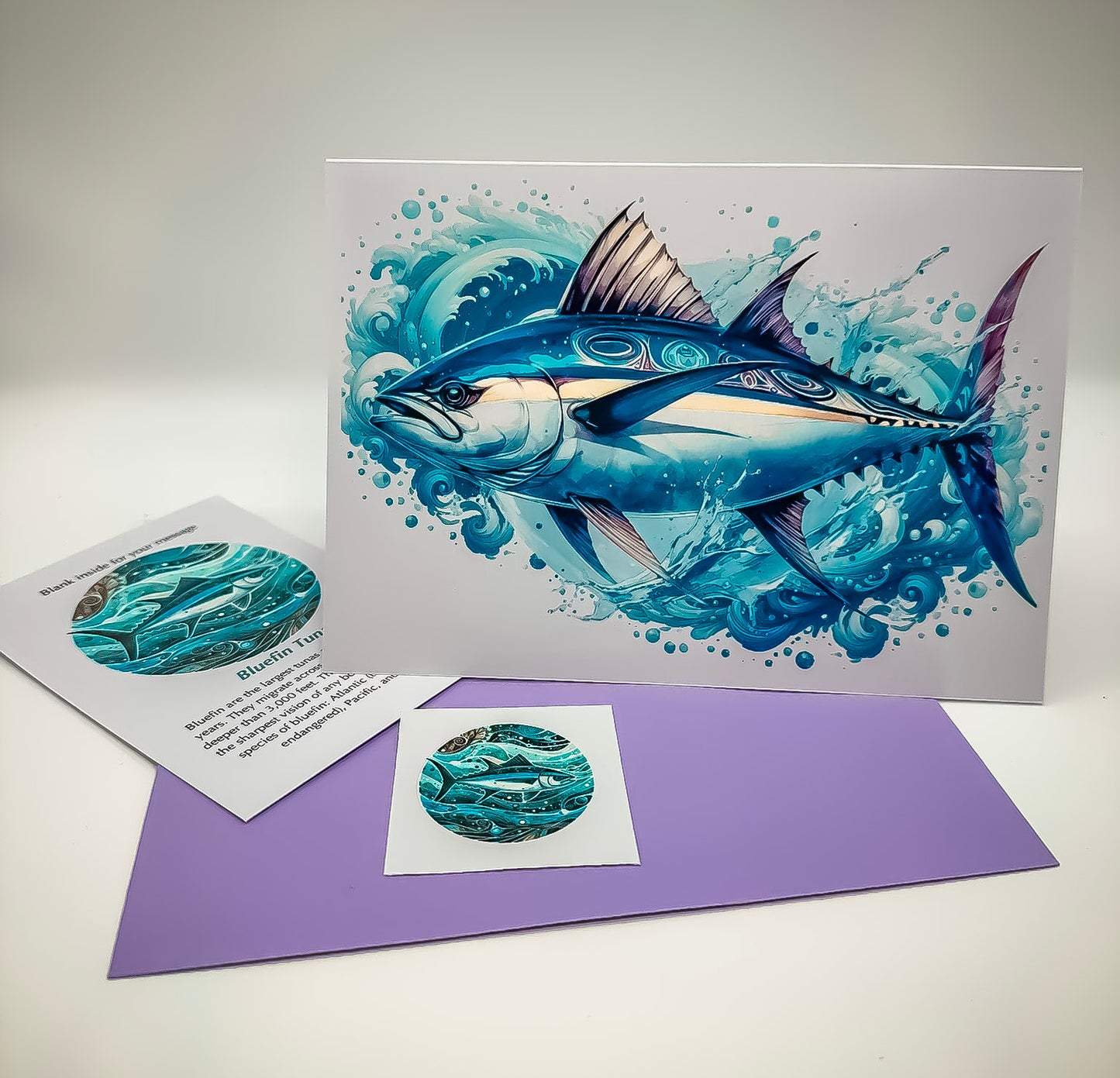 Handmade Greeting Cards – Fish Series for Nature and Fishing Enthusiasts