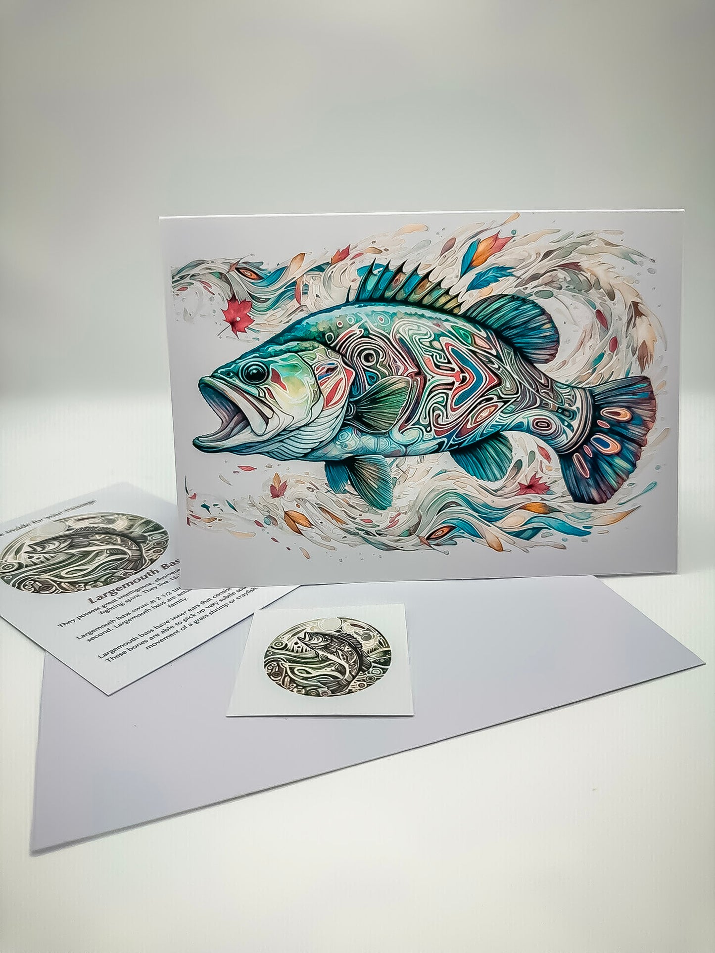 Handmade Greeting Cards – Fish Series for Nature and Fishing Enthusiasts