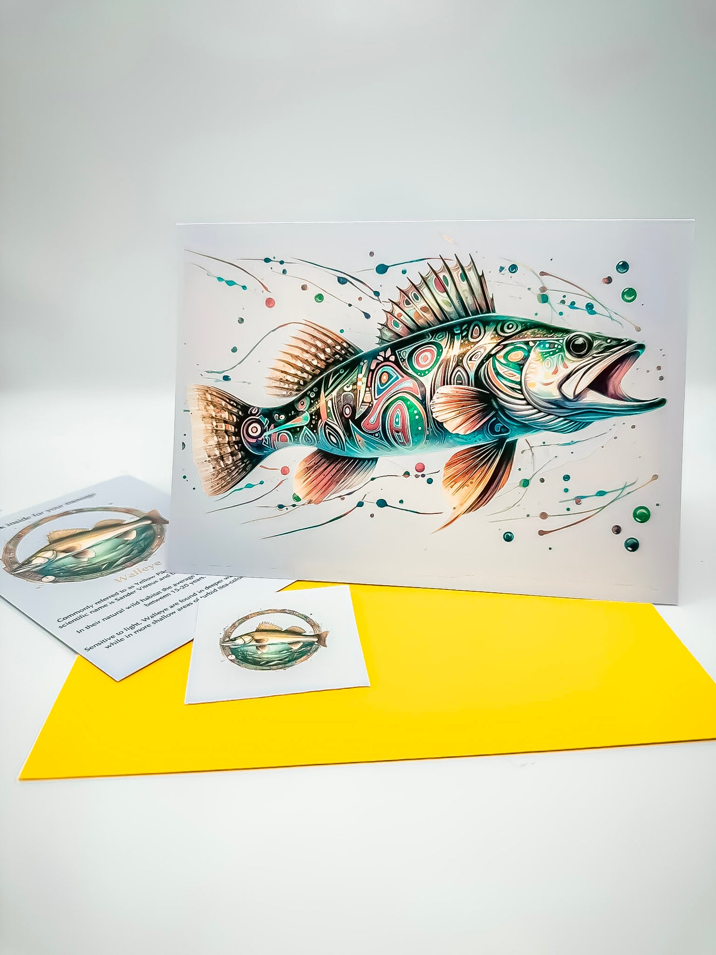 Handmade Greeting Cards – Fish Series for Nature and Fishing Enthusiasts