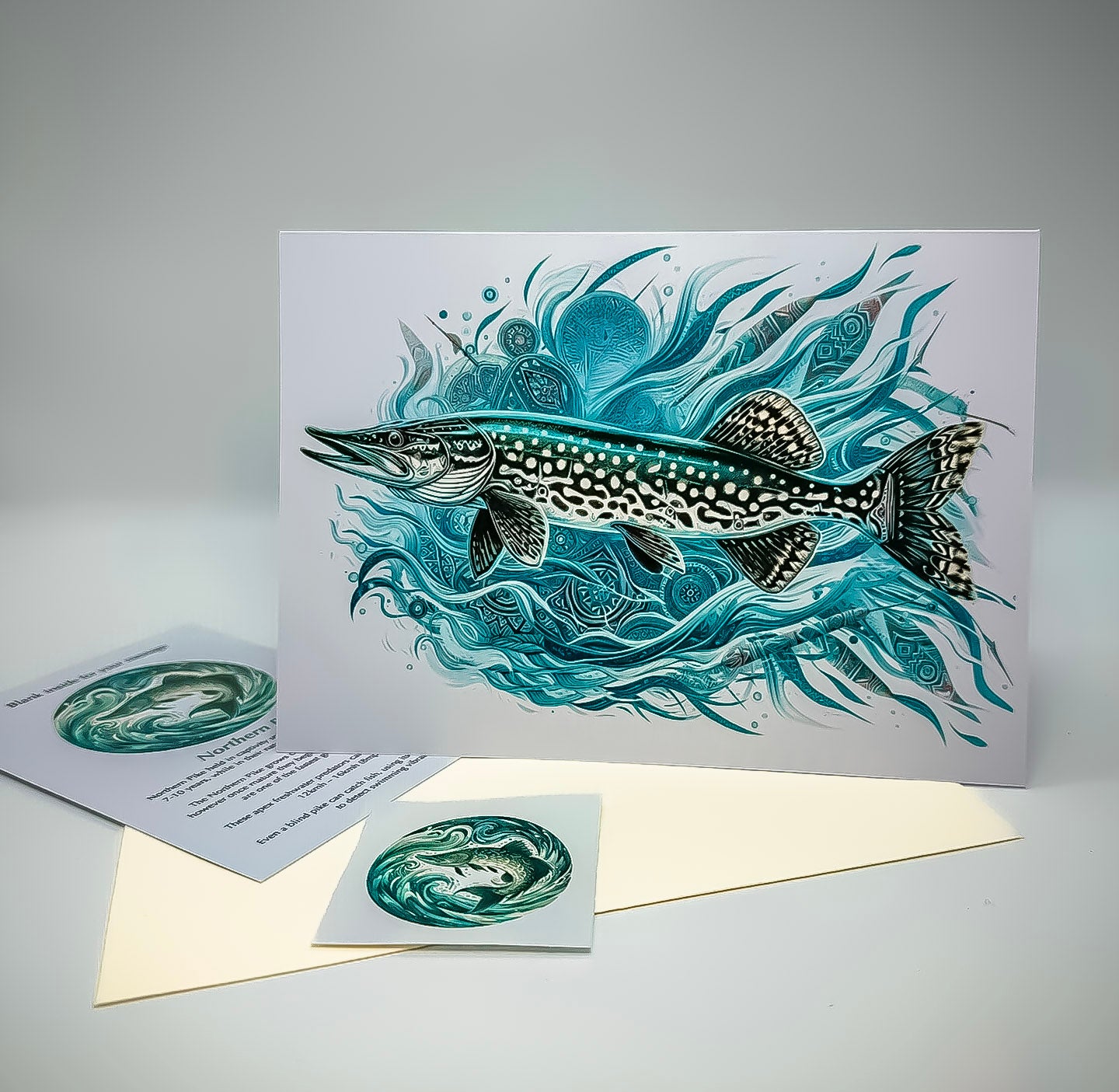 Handmade Greeting Cards – Fish Series for Nature and Fishing Enthusiasts